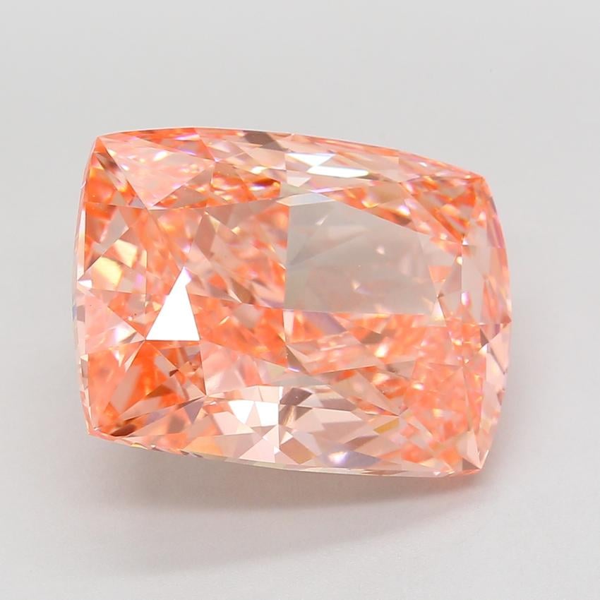 16.00 Ct. Fancy Vivid Pink Cushion Lab Grown Diamond