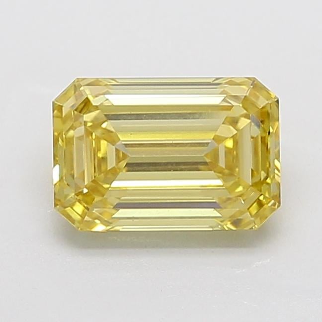3.26 Ct. Fancy Intense Yellow Emerald Lab Grown Diamond