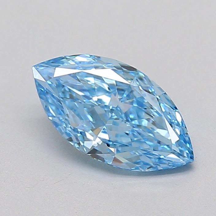 0.88 Ct. Fancy Vivid  Blue Marquise Lab Grown Diamond