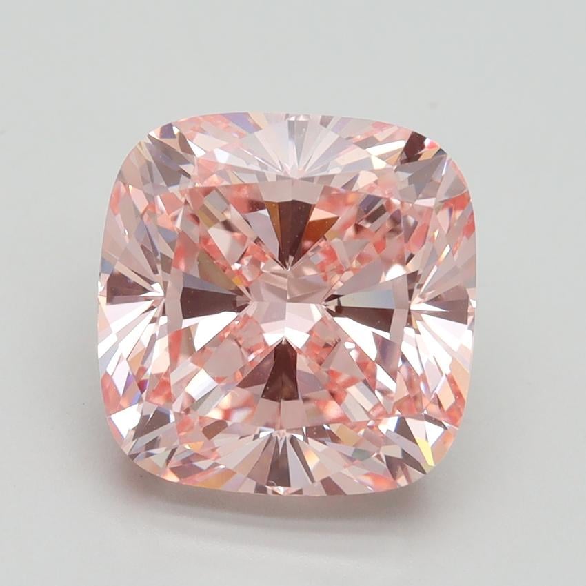 5.21 Ct. Fancy Intense Pink Cushion Lab Grown Diamond