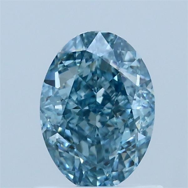1.04 Ct. Fancy Vivid Blue Oval Lab Grown Diamond