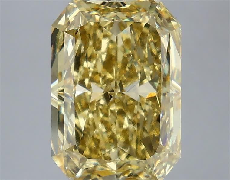 4.07 Ct. Fancy Intense Yellow Radiant Lab Grown Diamond