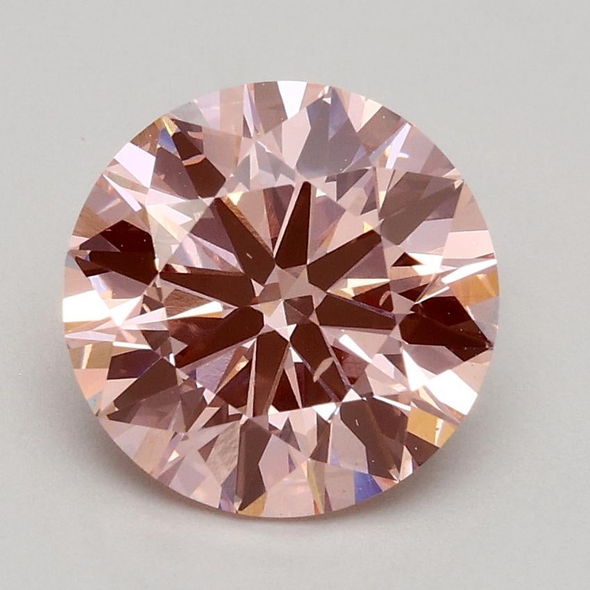 1.70 Ct. Fancy Intense Pink Round Lab Grown Diamond