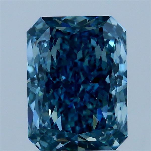 2.15 Ct. Fancy Vivid Blue Radiant Lab Grown Diamond