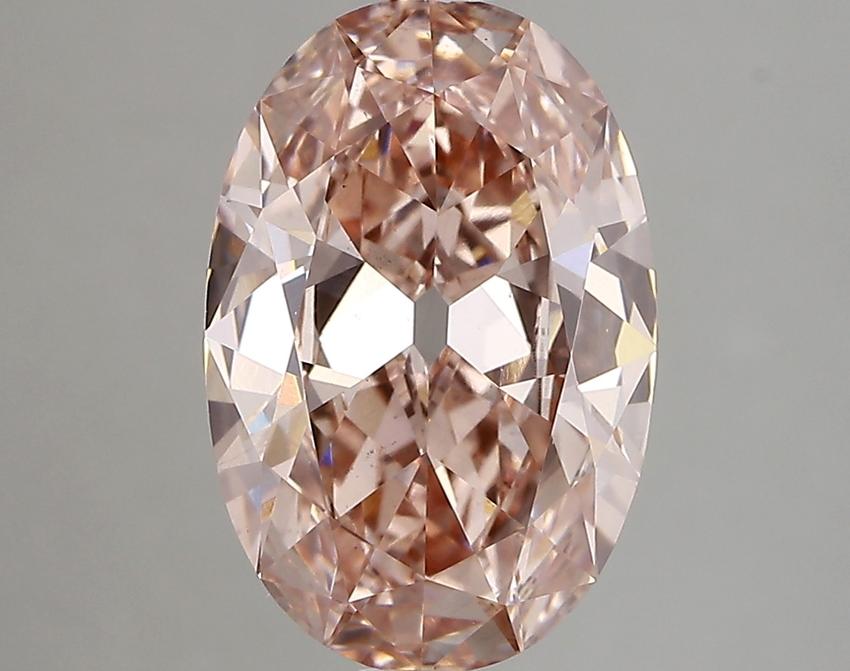 3.40 Ct. Fancy Intense Pink Oval Lab Grown Diamond
