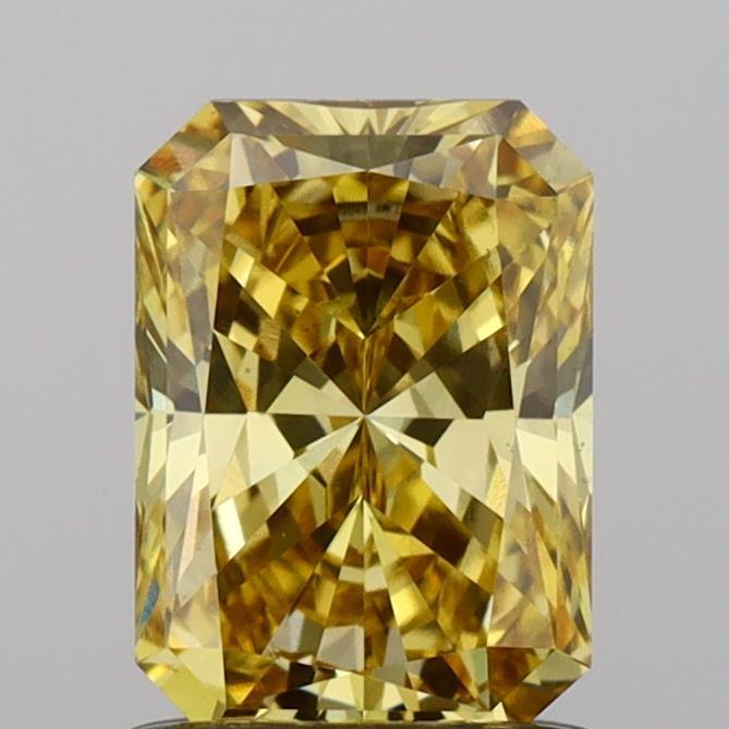1.09 Ct. Fancy Vivid Yellow Radiant Lab Grown Diamond