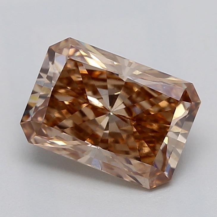 1.08 Ct. Fancy  Brown Radiant Lab Grown Diamond
