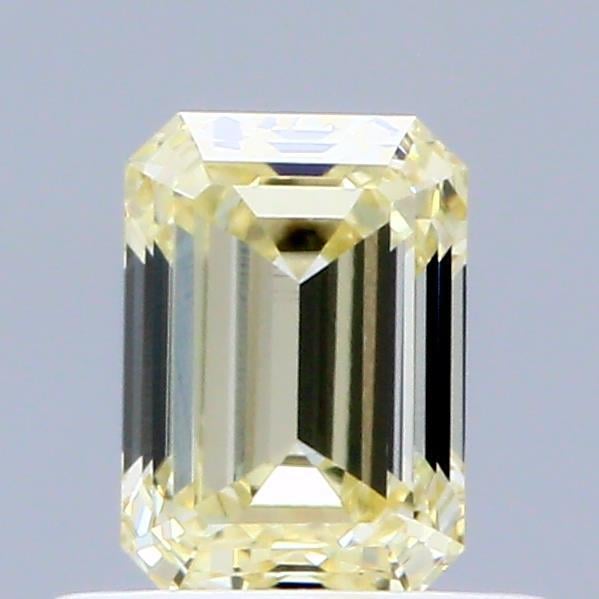 0.67 Ct. Fancy Light Yellow Emerald Lab Grown Diamond