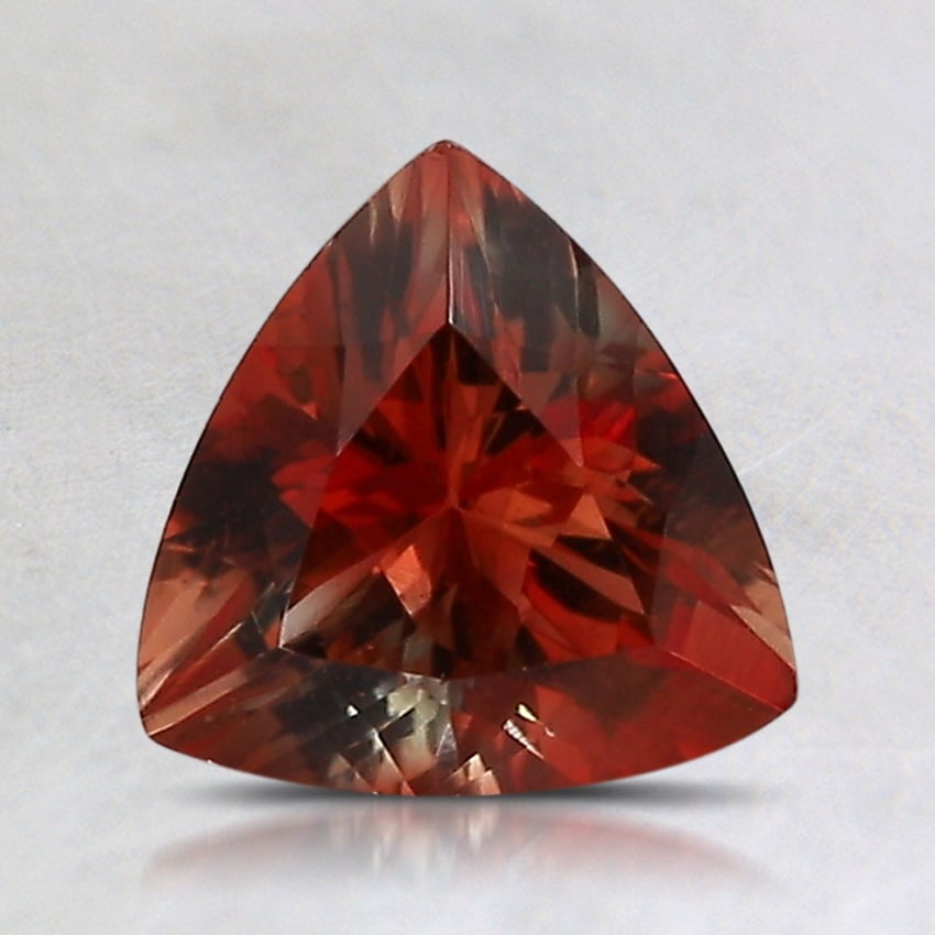 7.2x7.1mm Unheated Orange Trillion Oregon Sunstone