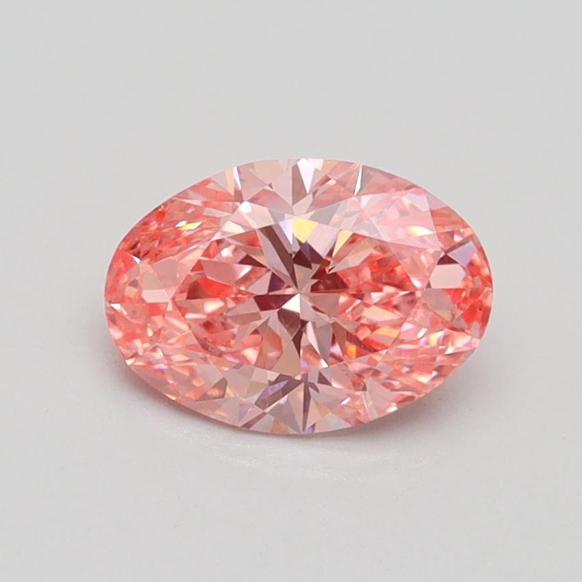 1.01 Ct. Fancy Vivid Pink Oval Lab Grown Diamond