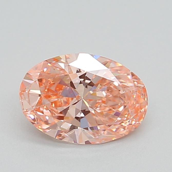 1.04 Ct. Fancy Intense Pink Oval Lab Grown Diamond
