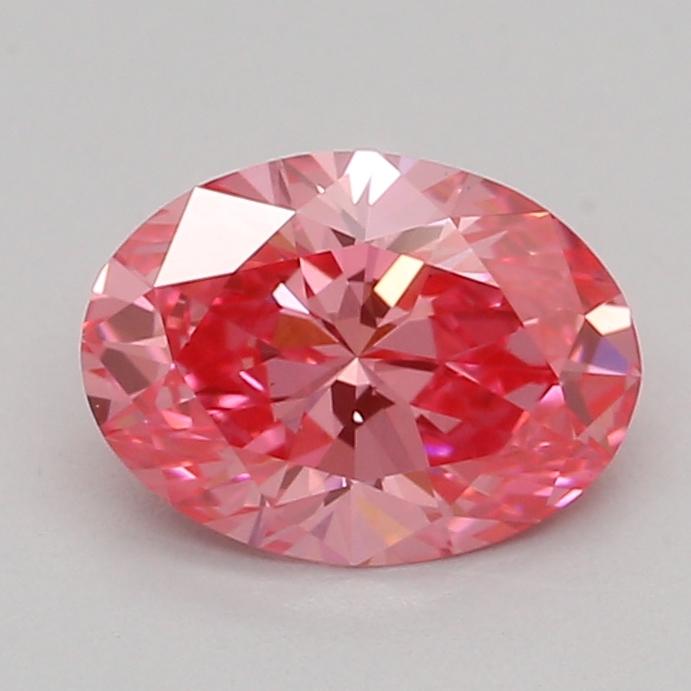 0.53 Ct. Fancy Vivid Pink Oval Lab Grown Diamond