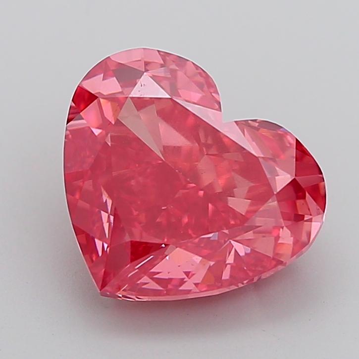 6.03 Ct. Fancy Vivid Pink Heart Lab Grown Diamond