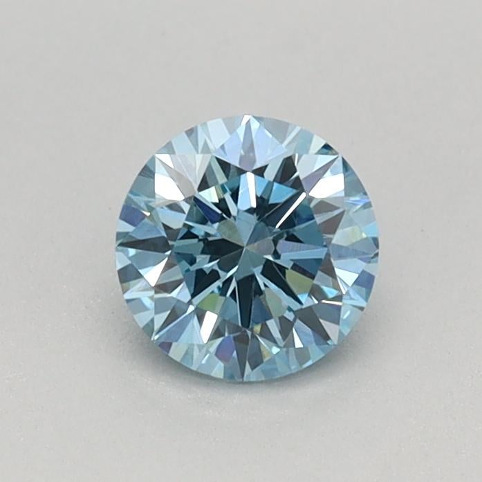 0.37 Ct. Fancy Vivid Blue Round Lab Grown Diamond
