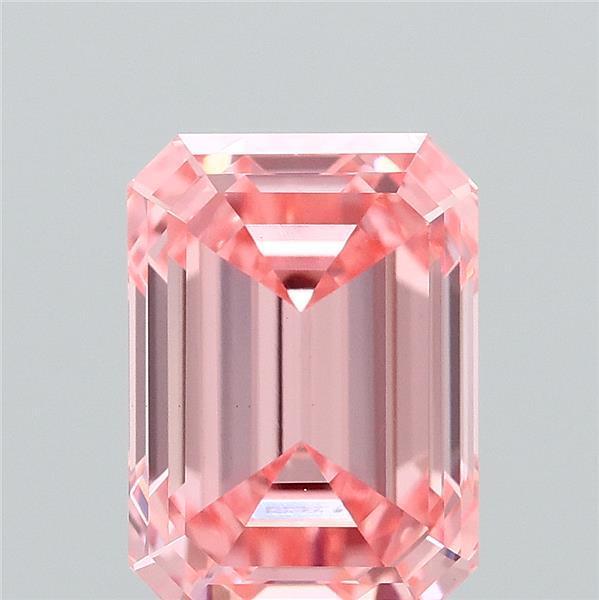 1.53 Ct. Fancy Vivid Pink Emerald Lab Grown Diamond