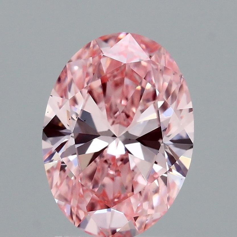 2.01 Ct. Fancy Vivid Pink Oval Lab Grown Diamond