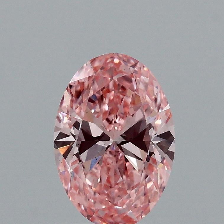 1.00 Ct. Fancy Vivid Pink Oval Lab Grown Diamond