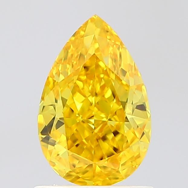 1.25 Ct. Fancy Vivid Yellow Pear Lab Grown Diamond