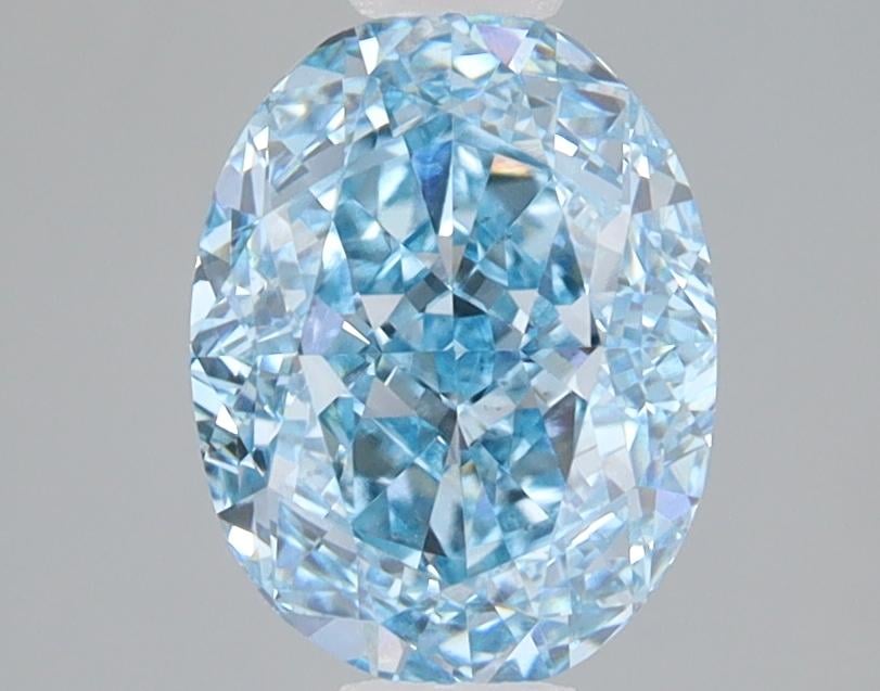 2.05 Ct. Fancy Vivid Blue Oval Lab Grown Diamond