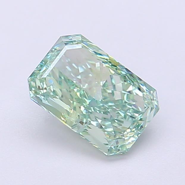 1.01 Ct. Fancy Vivid Green Radiant Lab Grown Diamond