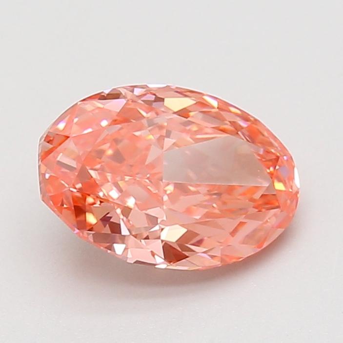 2.07 Ct. Fancy Vivid Pink Oval Lab Grown Diamond