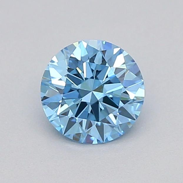 0.27 Ct. Fancy Vivid  Blue Round Lab Grown Diamond
