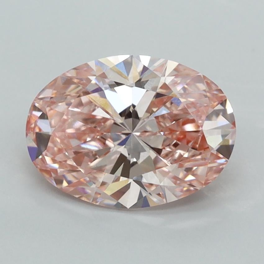 1.93 Ct. Fancy Intense  Pink Oval Lab Grown Diamond