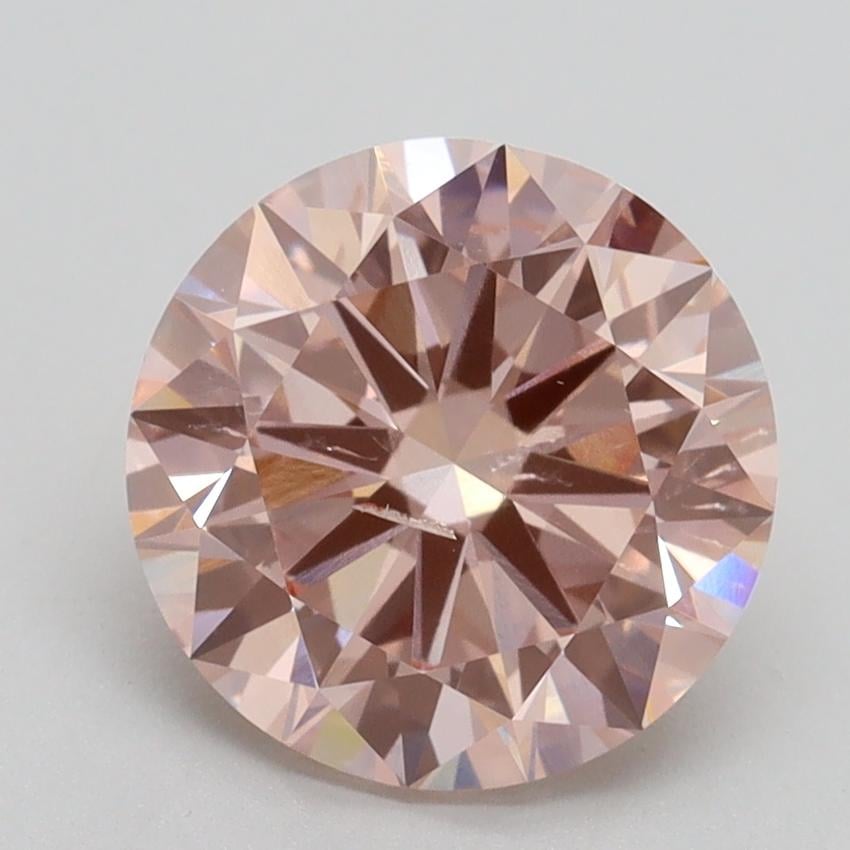 2.70 Ct. Fancy Intense Pink Round Lab Grown Diamond