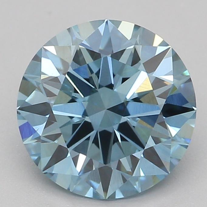 1.07 Ct. Fancy Vivid Blue Round Lab Grown Diamond
