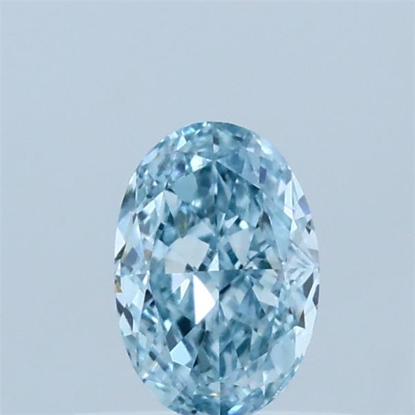 0.52 Ct. Fancy Vivid  Blue Oval Lab Grown Diamond