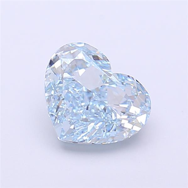 1.37 Ct. Fancy Vivid  Blue Heart Lab Grown Diamond