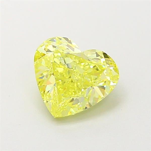 0.84 Ct. Fancy Intense  Yellow Heart Lab Grown Diamond