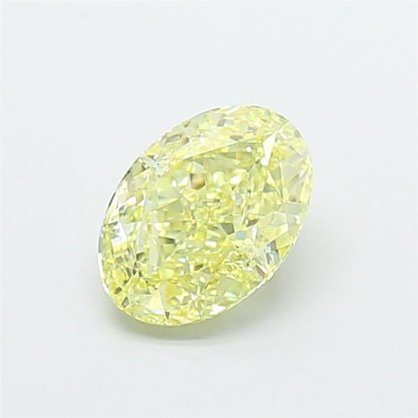 1.23 Ct. Fancy  Yellow Oval Lab Grown Diamond