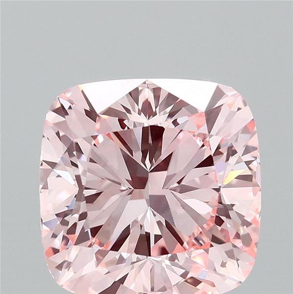 3.07 Ct. Fancy Intense Pink Cushion Lab Grown Diamond