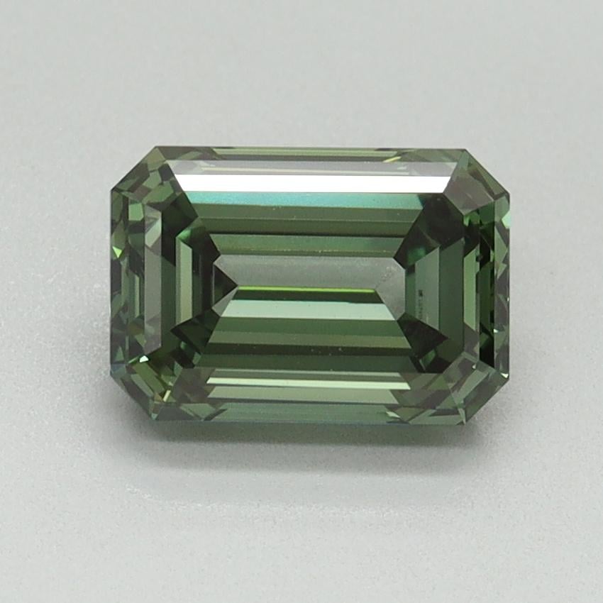 1.56 Ct. Fancy Vivid Pacific Green Emerald Lab Grown Diamond