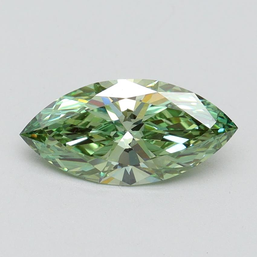 1.04 Ct. Fancy Vivid Green Marquise Lab Grown Diamond