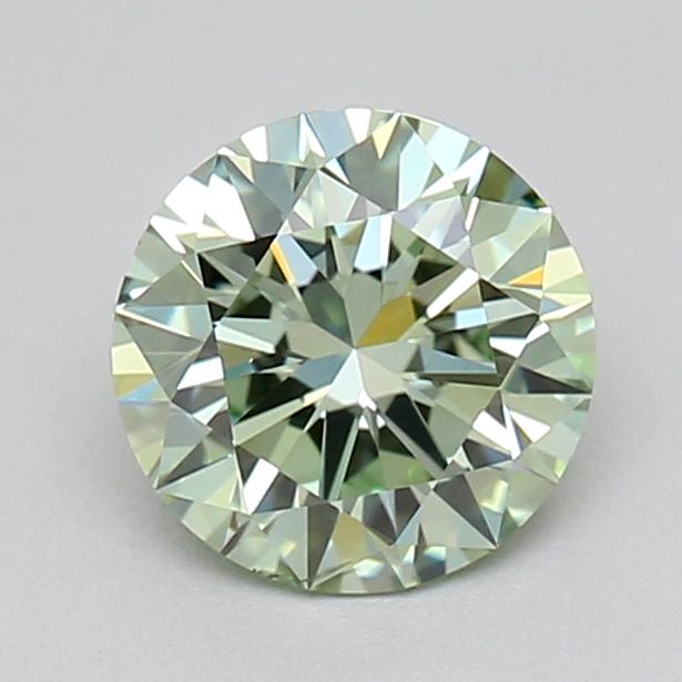 0.51 Ct. Fancy Intense Green Round Lab Grown Diamond