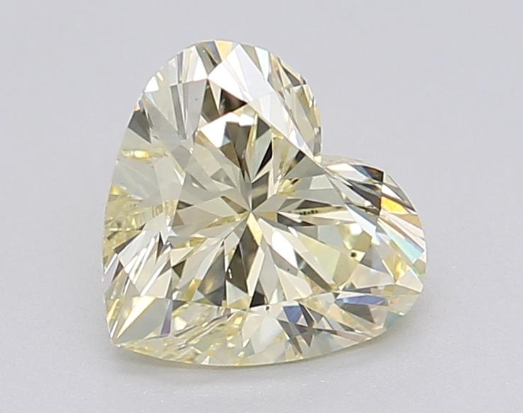 1.00 Ct. Fancy Light Yellow Heart Lab Grown Diamond
