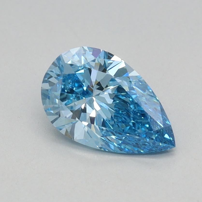 0.57 Ct. Fancy Vivid Blue Pear Lab Grown Diamond