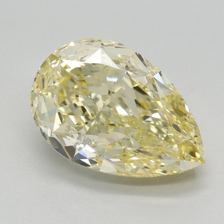 2.27 Ct. Fancy Yellow Pear Lab Grown Diamond