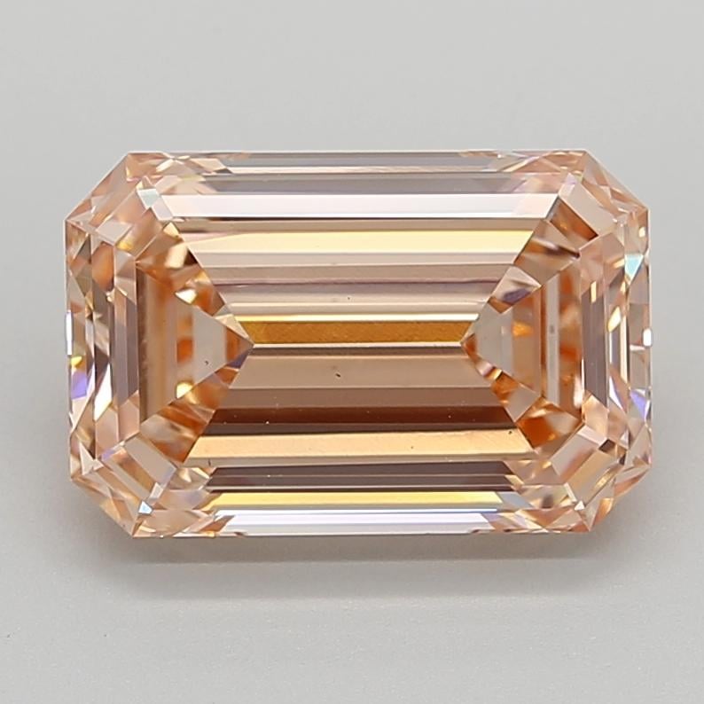 4.98 Ct. Fancy Intense Brownish Orange Emerald Lab Grown Diamond