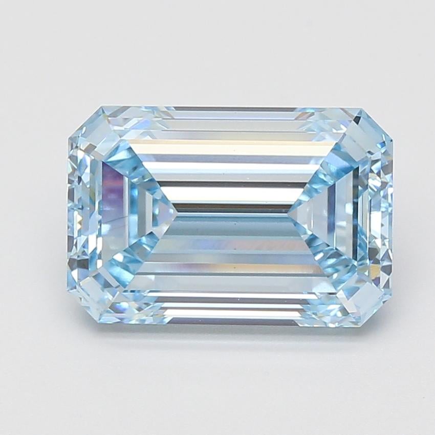 5.09 Ct. Fancy Intense Blue Emerald Lab Grown Diamond