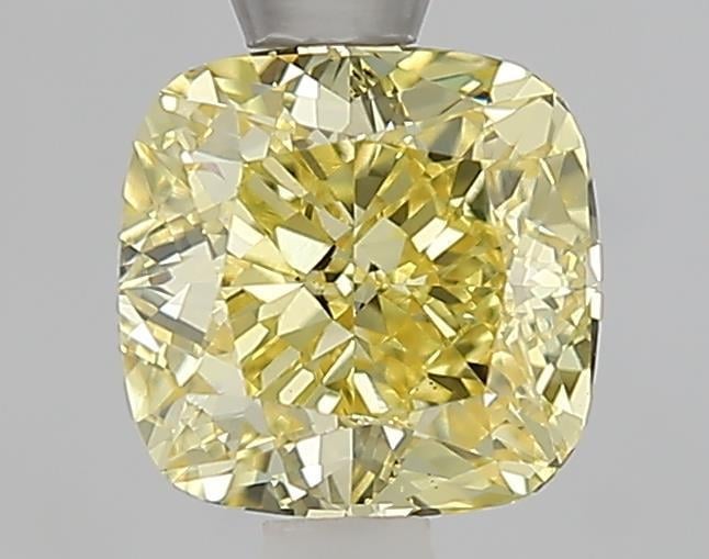 1.50 Ct. Fancy Vivid Yellow Yellow Cushion Lab Grown Diamond