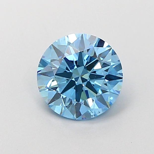 1.01 Ct. Fancy Vivid Blue Round Lab Grown Diamond