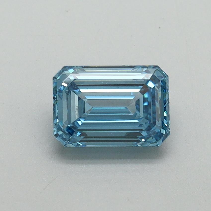 1.02 Ct. Fancy Vivid Blue Emerald Lab Grown Diamond