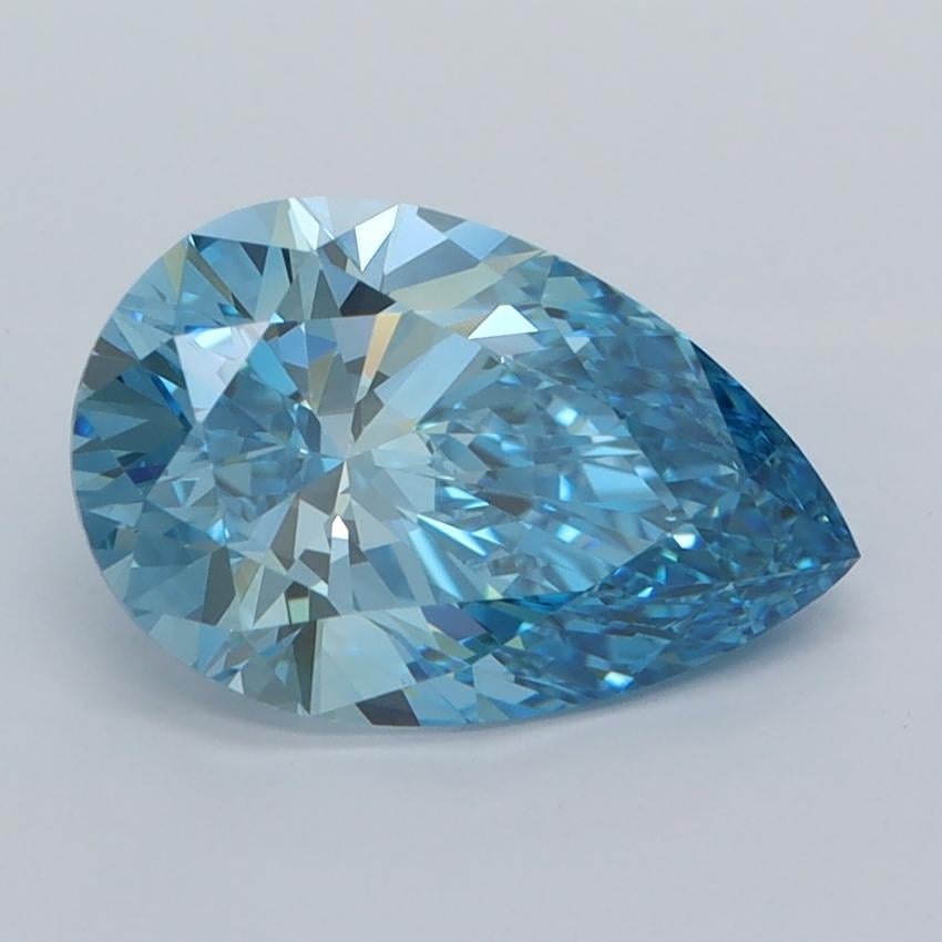 2.02 Ct. Fancy Vivid  Blue Pear Lab Grown Diamond
