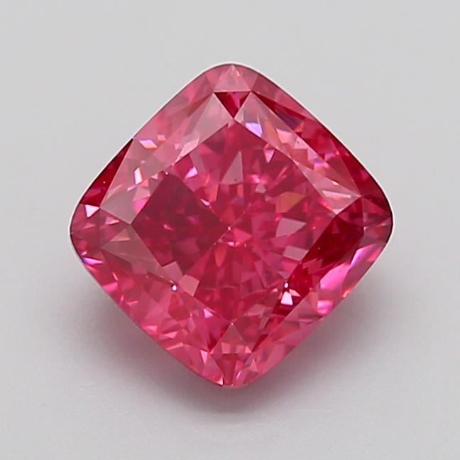 2.05 Ct. Fancy Vivid  Pink Cushion Lab Grown Diamond