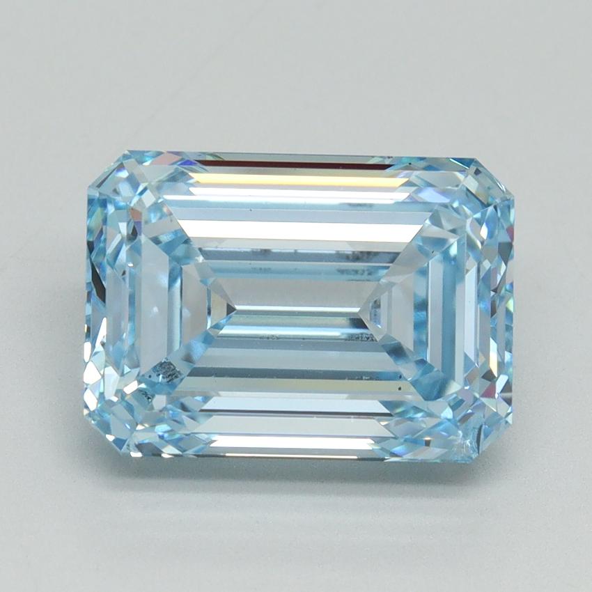 5.03 Ct. Fancy Intense Blue Emerald Lab Grown Diamond