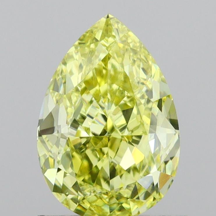 1.02 Ct. Fancy Intense  Yellow Pear Lab Grown Diamond