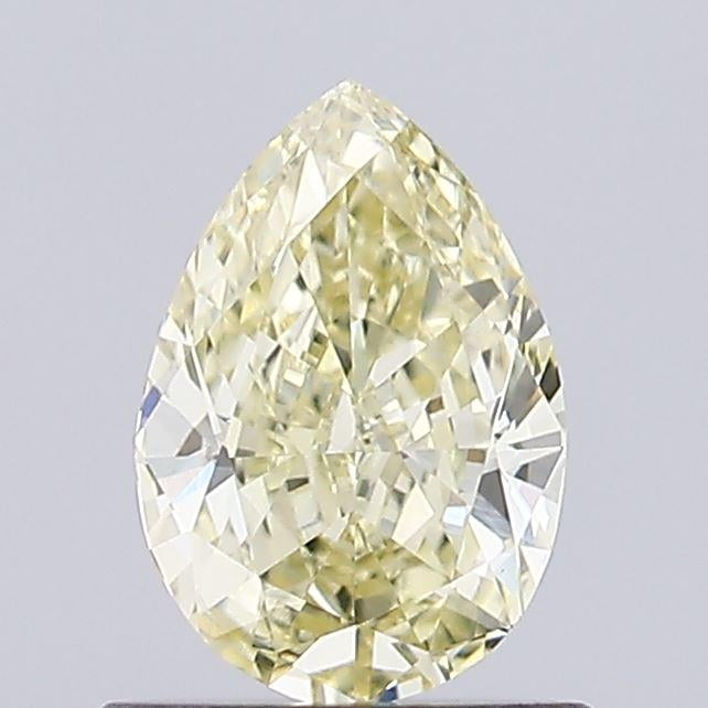 0.65 Ct. Fancy Light Yellow Pear Lab Grown Diamond